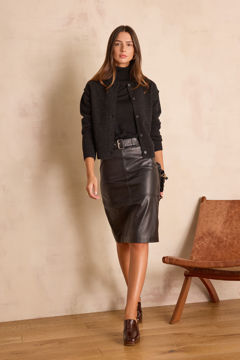 Picture of ELEANOR STRAIGHT LEATHER SKIRT